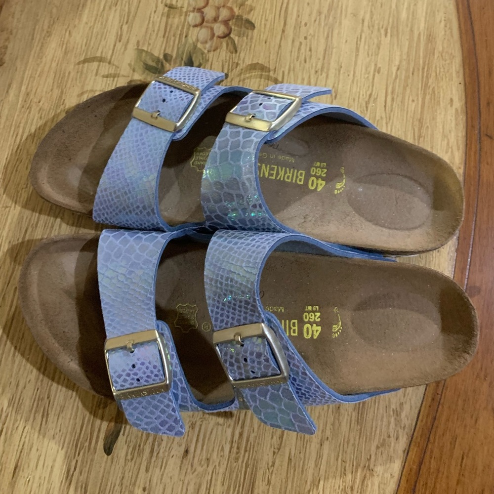 Blue Birkenstocks